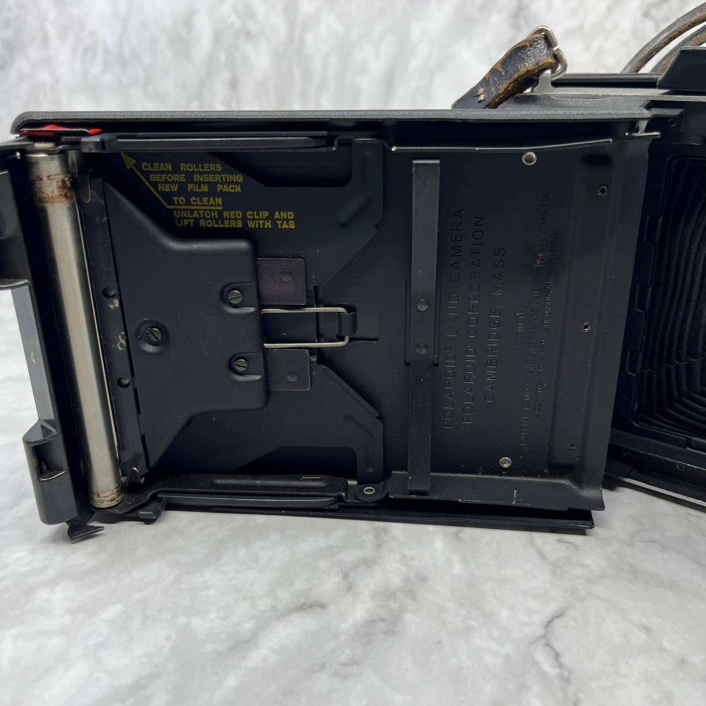 1960s POLAROID Automatic 100 Land Camera with Leather Strap TB4