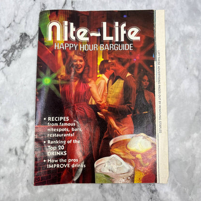 1979 Nite Lite Happy Hour Barguide Alchohol Drink Recipe Southern Comfort TJ4
