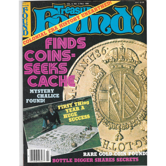 Treasure Found Magazine - Treasure Hunting Gold Metal Detecting Fall 1980 M4