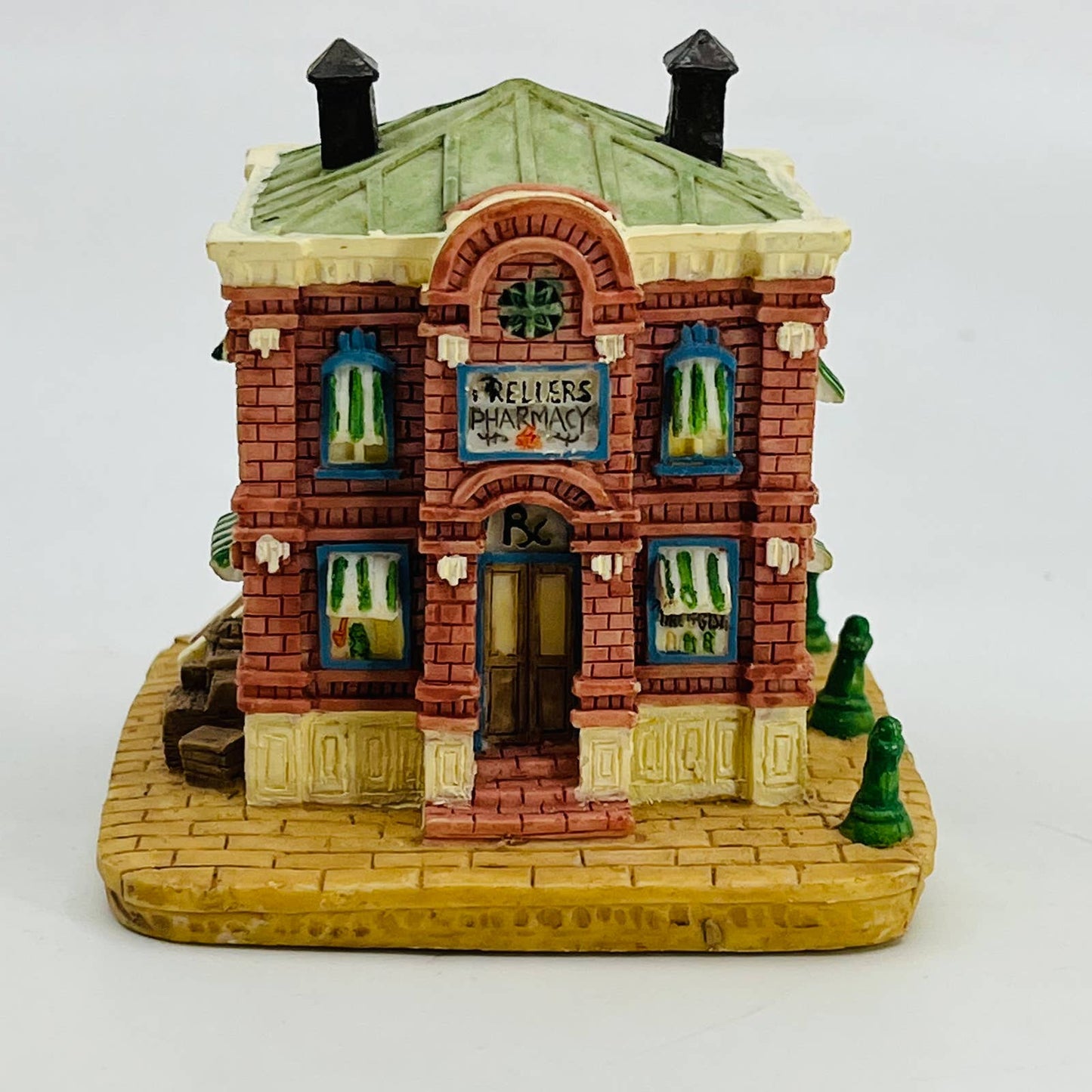 LIBERTY FALLS Greller’s Pharmacy Miniature Village 1993 #AH27 TD4-4