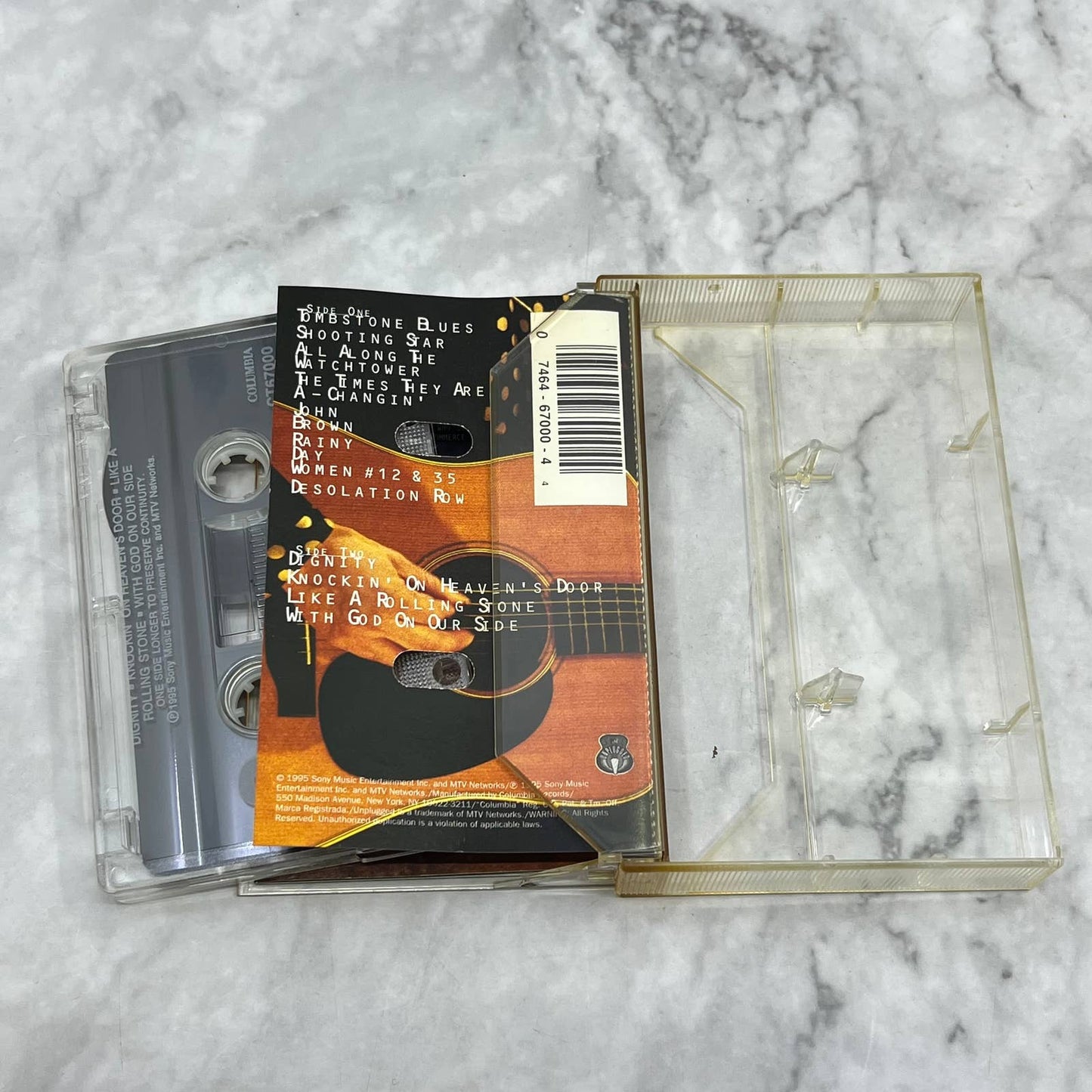 BOB DYLAN unplugged MTV Cassette Tape TB7-20