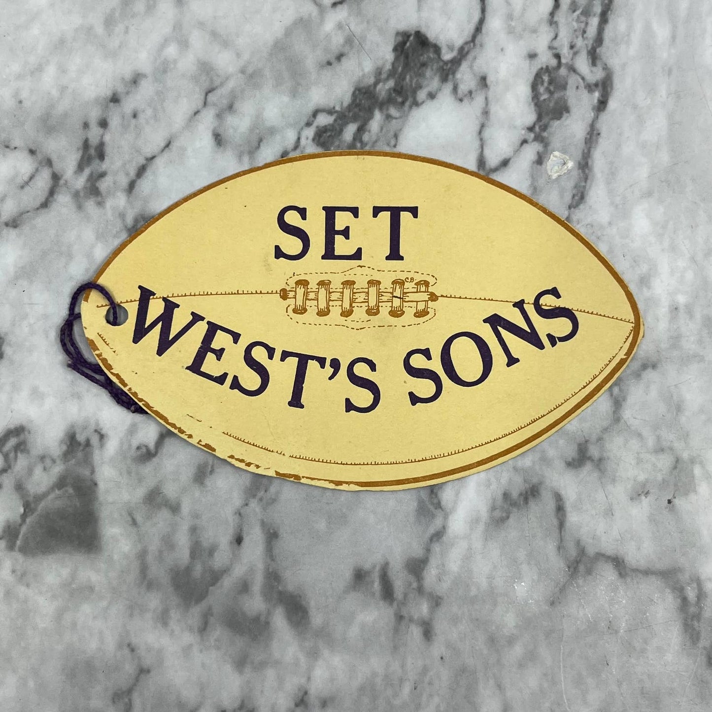 1929 North High School Vs. West High Denver Football Score Card TJ9-PG7