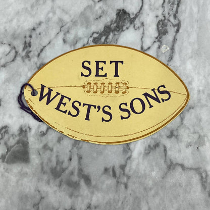 1929 North High School Vs. West High Denver Football Score Card TJ9-PG7