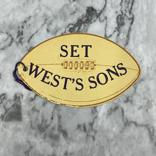 1929 North High School Vs. West High Denver Football Score Card TJ9-PG7