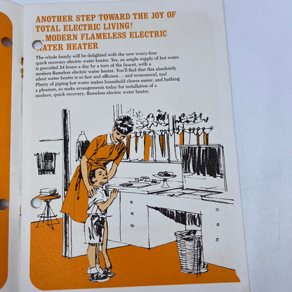 1960s Flameless Quick Recovery Electric Water Heater Booklet Brochure V39-1
