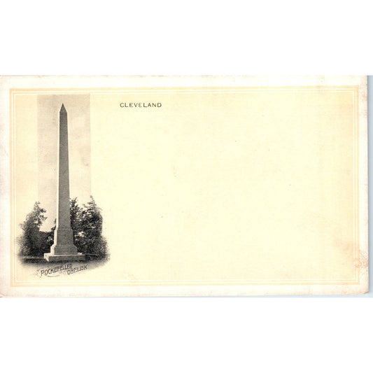 Rockefeller Obelisk Cleveland Ohio c1905 UNUSED - Original Postcard TJ9-P1