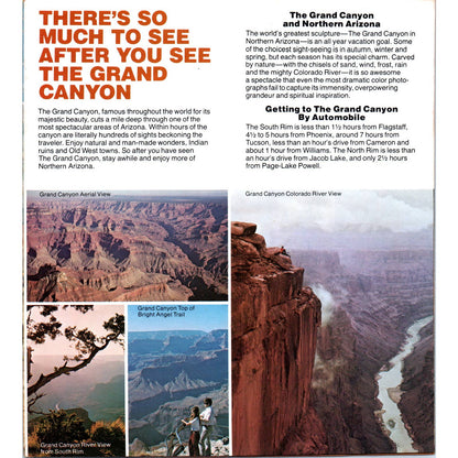 Vintage The Grand Canyon & Northern Arizona Booklet Fold Out Travel Brochure AD7