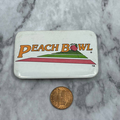 Vintage Peach Bowl Pinback Button Pin SF1