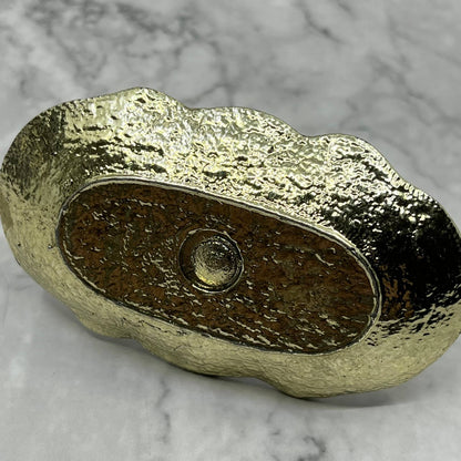 Vintage 1960's Sliver Tone Ring Holder, Jewelry Trinket Dish TB5