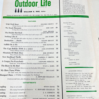 1964 Dec Outdoor Life Magazine Wild Wolf Hunt Deer Hunting Stories TE8