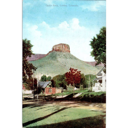 Castle Rock, Golden Colorado Original Postcard TK1-28