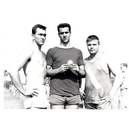 1957 Press Photo Track Don Worsham Domenick Zambito Ken Mitchell ~6x8" AD2