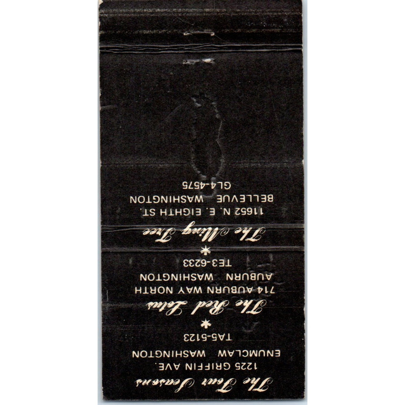 The Four Seasons Emperor Room Enumclaw Washington Advertising Matchbook MM9-6