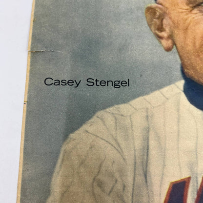 1962 CASEY STENGEL Sunday New York News Coloroto Magazine Cover Only FL4