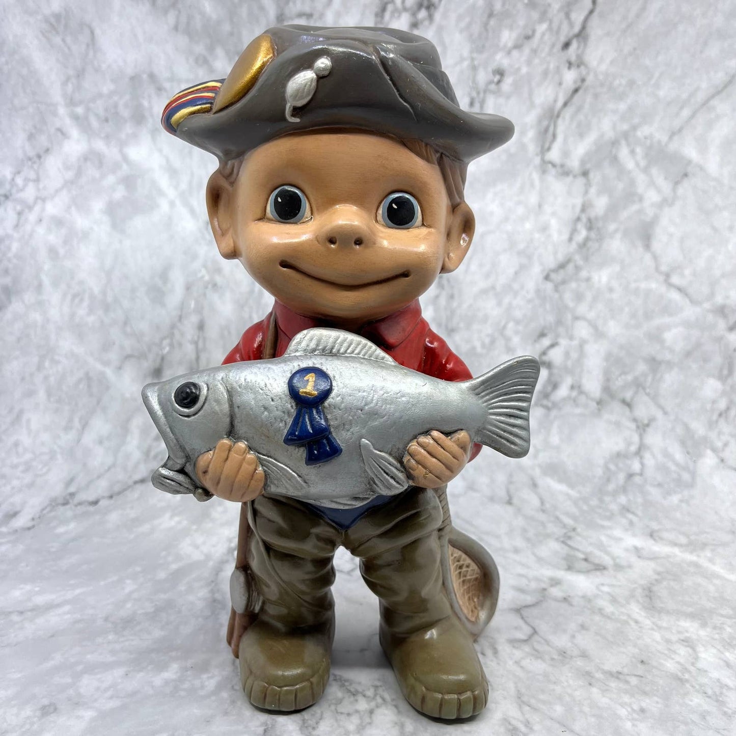 1970s Blue Ribbon Trout Smiley Fly Fisherman Fishing Atlantic Mold TA9
