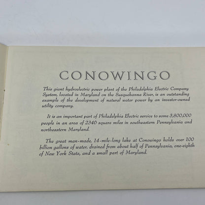 Vintage Conowingo Hydroelectric Plant, Susquehanna River Souvenir Booklet TG6