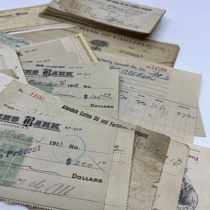 c1913 Huge Lot of Allendale South Carolina Paper Ephemera TI5