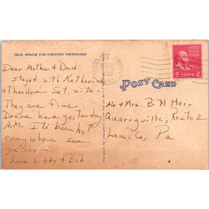 Kite Race Track Old Orchard Beach Maine 1953 Original Postcard TK1-20