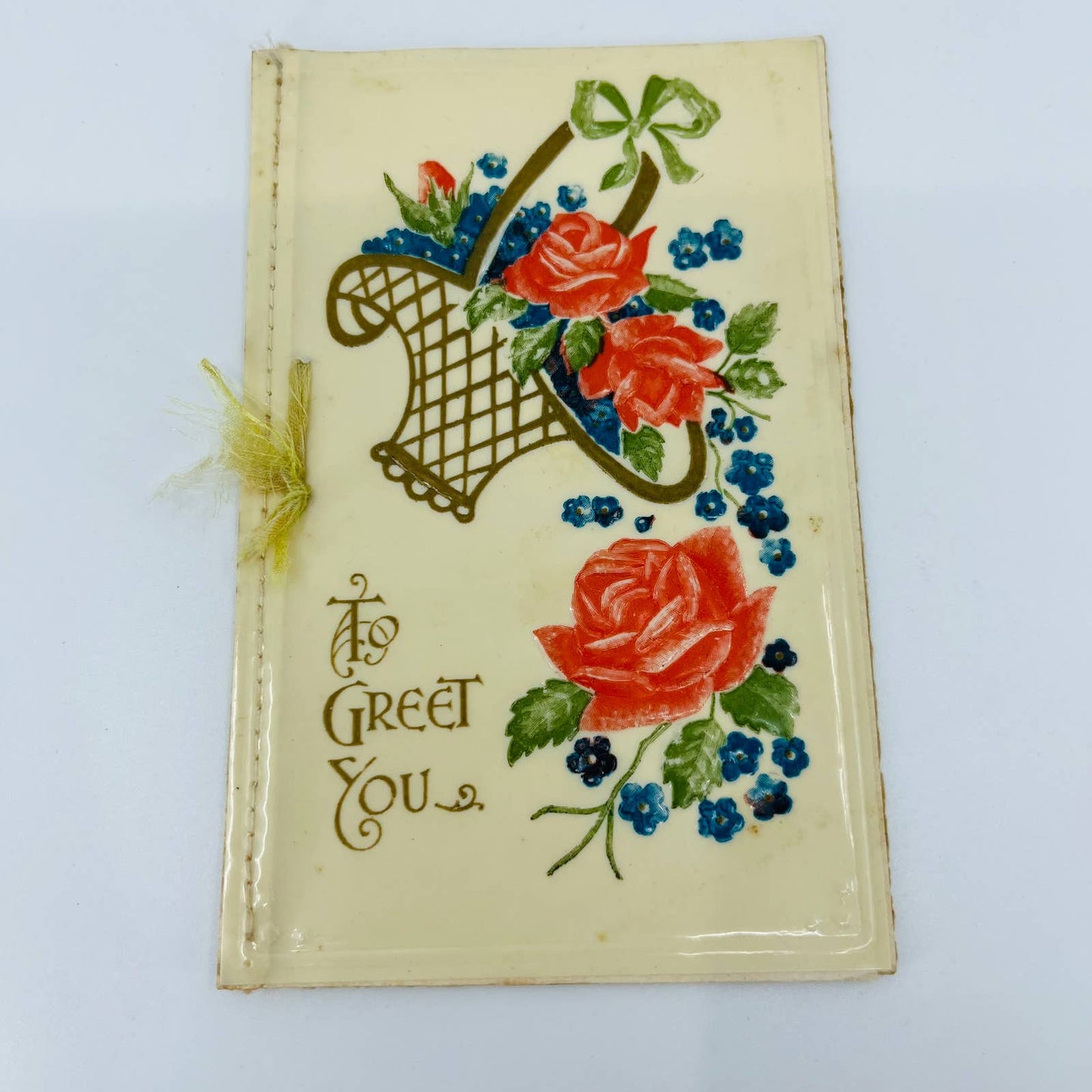Antique 1910s Folding Greeting Card The Milton Series London Woolstone Bros C1