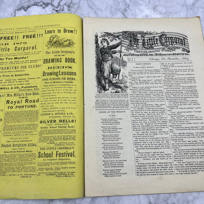 1869 Dec - The Little Corporal Original Magazine For Boys And Girls TB5