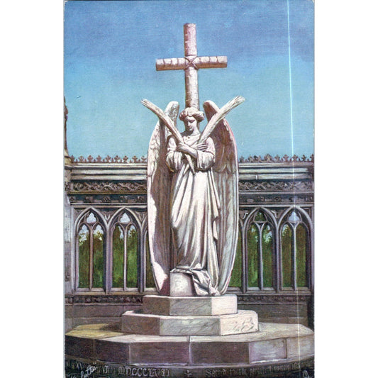 Cawnpore The Statue Memorial Well Raphael Tuck Oilette Original Postcard P3-2
