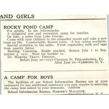 Ash-No-Ca George Jackson Asheville School NC - 1921 Original Ad TJ7-S7