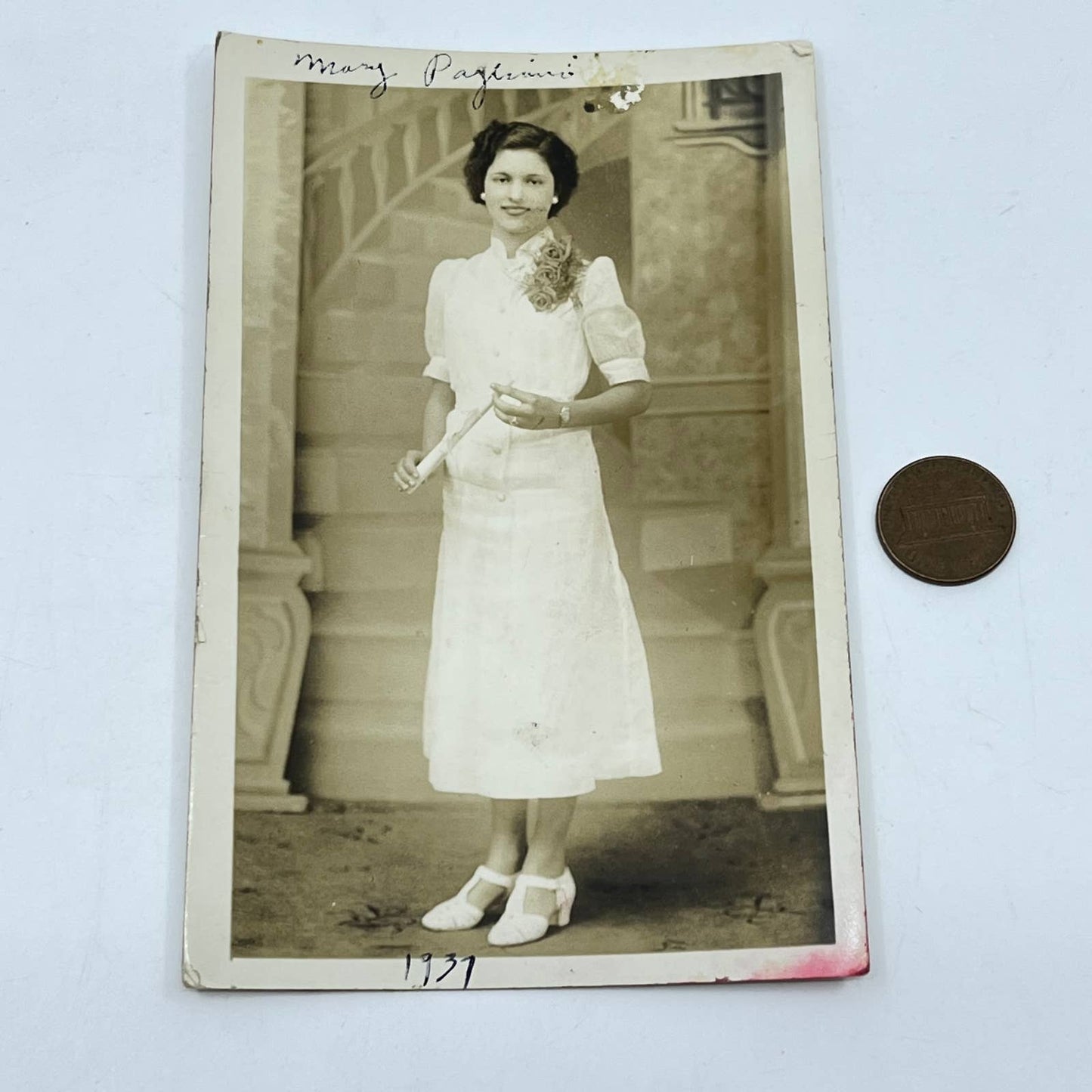 1937 RPPC Mary Pagliani Endicott Binghamton NY SC5