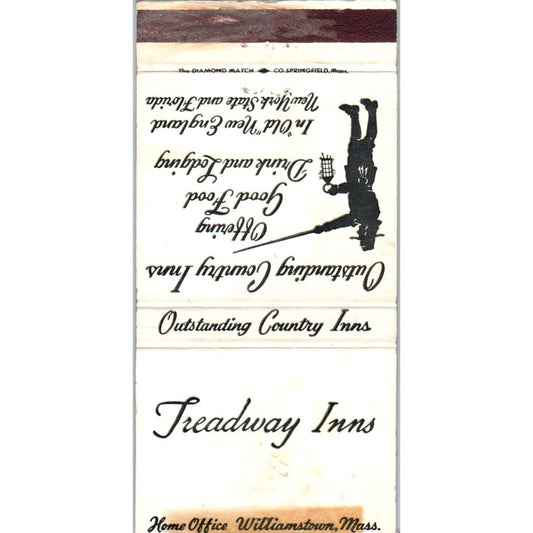 Treadway Inns Massachusetts Advertising Matchbook Cover MM9-7