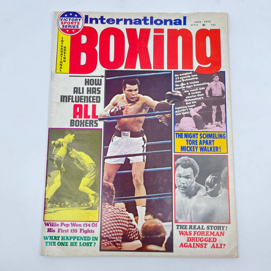 1975 JUNE International Boxing magazine Muhammad Ali, George Foreman TF6