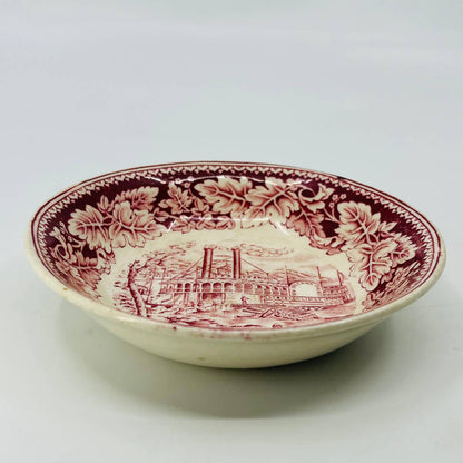 Homer Laughlin Currier & Ives On the Mississippi Small Bowl James Parr 5” TA9