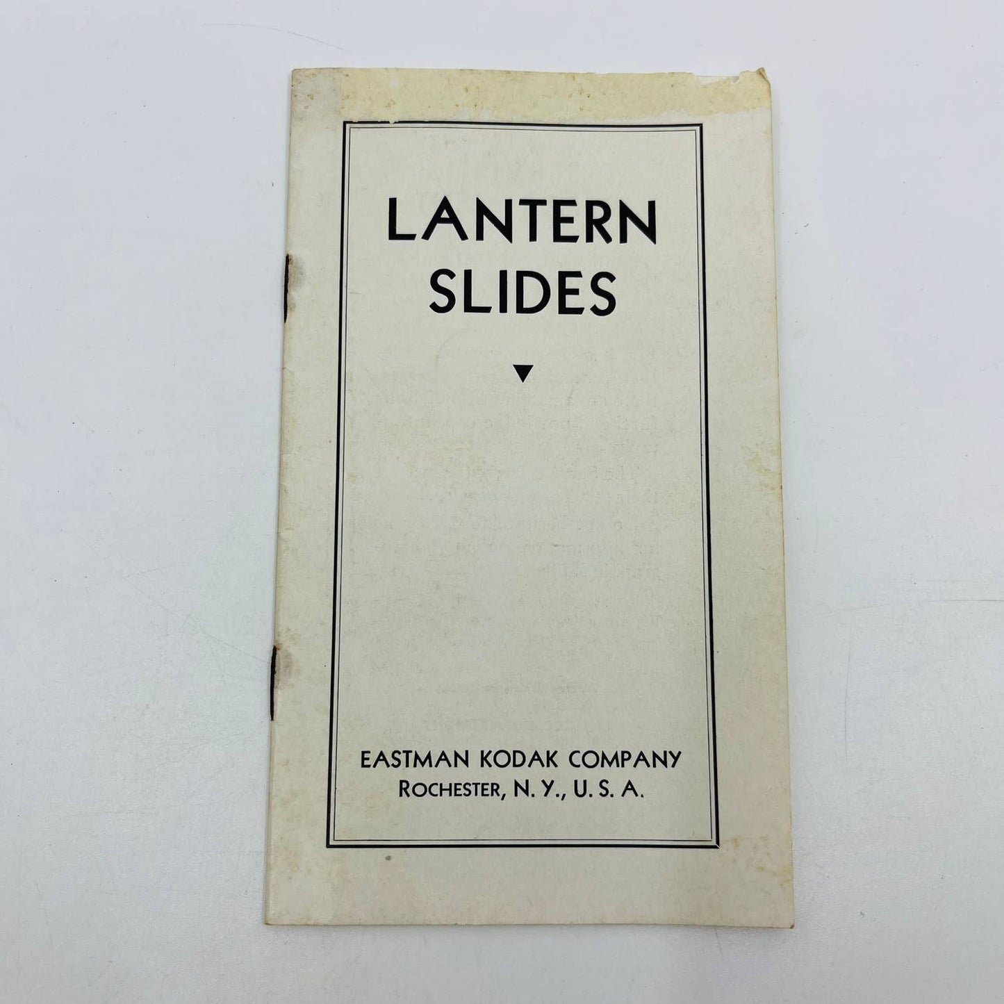 1936 Eastman Kodak Making Lantern Slides Instruction Booklet Manual D5