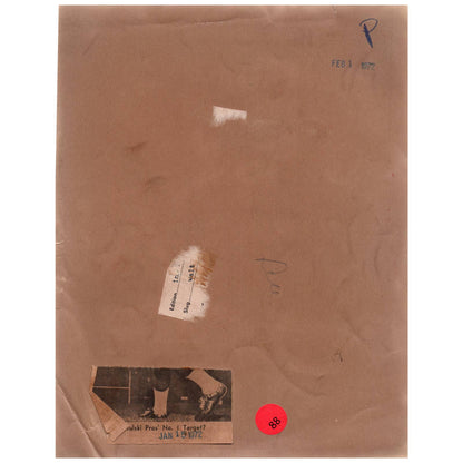 1971 Press Photo Football Notre Dame Defensive Lineman Walt Patulski 8x10" AD3