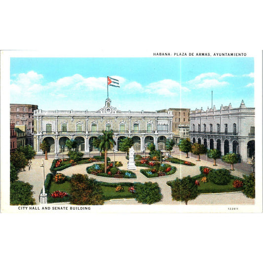 Plaza De Arma Ayuntamiento Havana Cuba Original Postcard TK1-P16