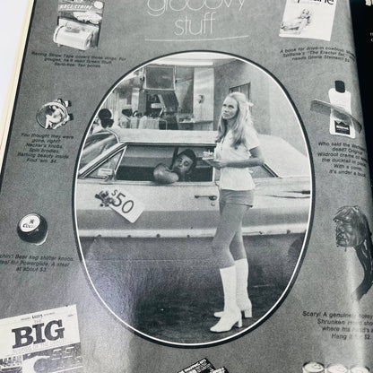 1972 “Our Infallible Gift Guide For Girls” Automotive Theme Mens Gifts BA1