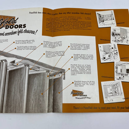 1950s Panelfold Wood Folding Doors Advertising Brochure Booklet AC8