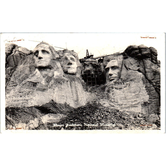 Incomplete Mt. Rushmore South Dakota 1939 Original Postcard P1-12