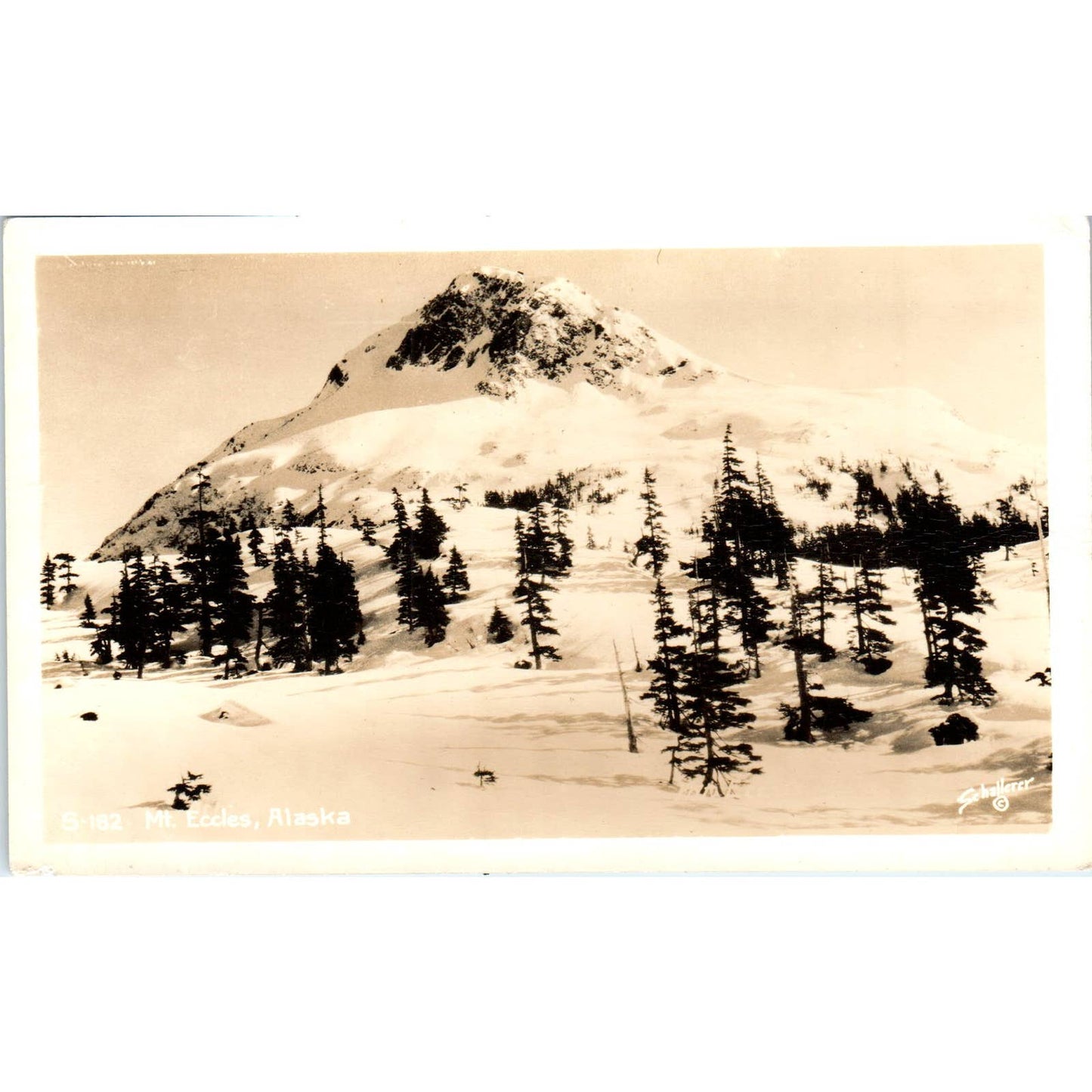 Mt. Eccles RPPC Alaska Original Postcard TK1-30