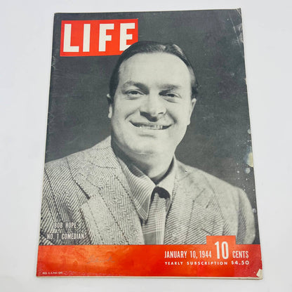 Life Magazine January 10 1944 Bob Hope American Casualties WWII Mosley TD9