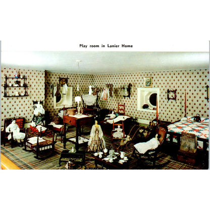 Doll House Playroom Lanier State Memorial Madison IN Original Postcard PB7
