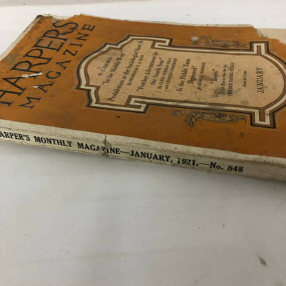 Harpers Monthly Magazine January 1921 Prohibition Clinton Scollard Many Ads