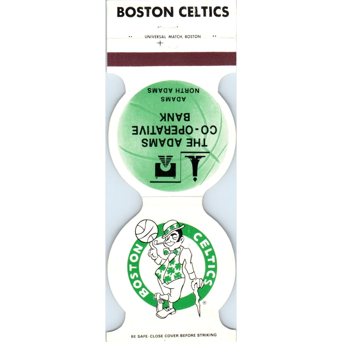 1984 Boston Celtics NBA Schedule Matchbook Cover SA6-M4