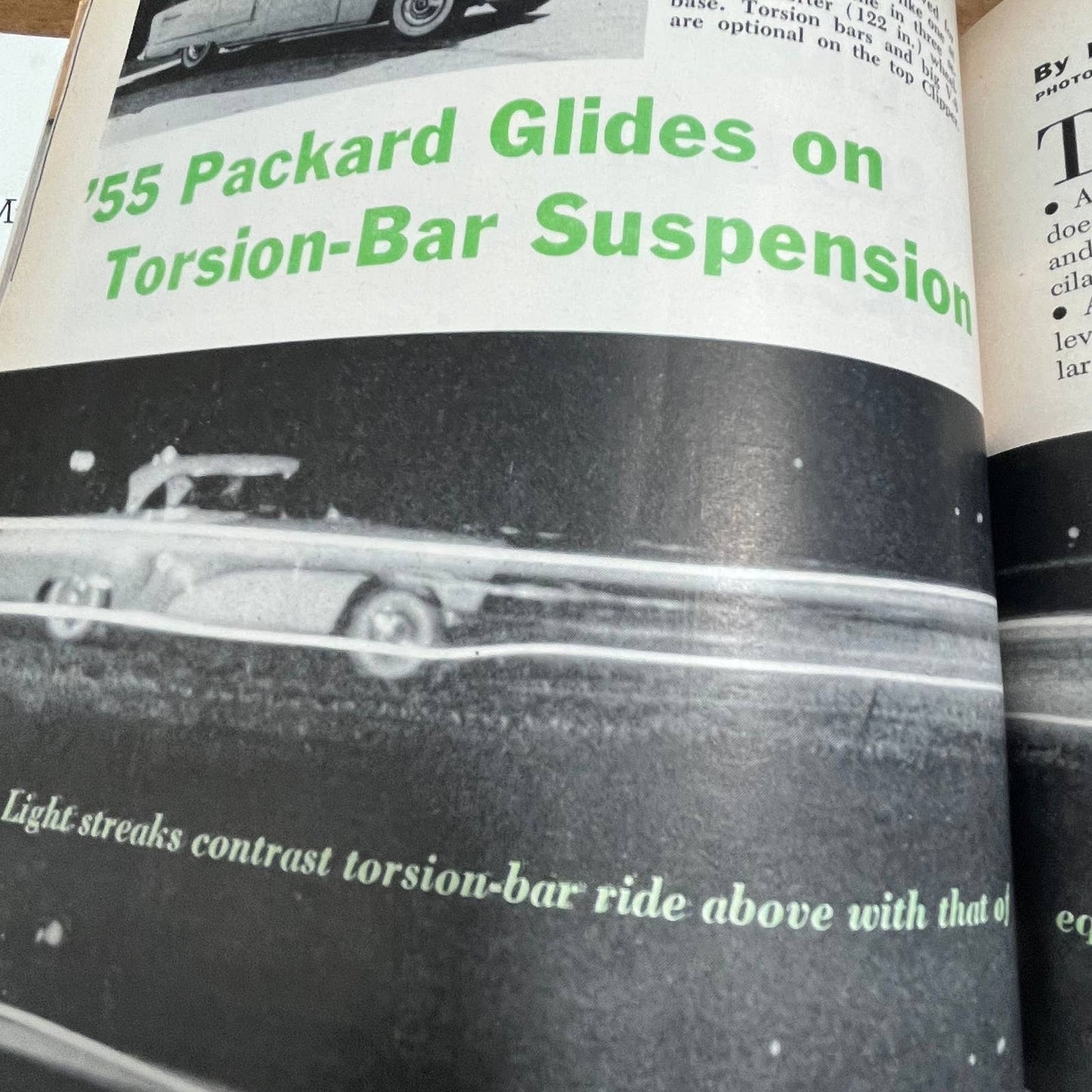 Vintage Popular Science Magazine February 1955 - 55’ Packard Torsion Suspension TH8