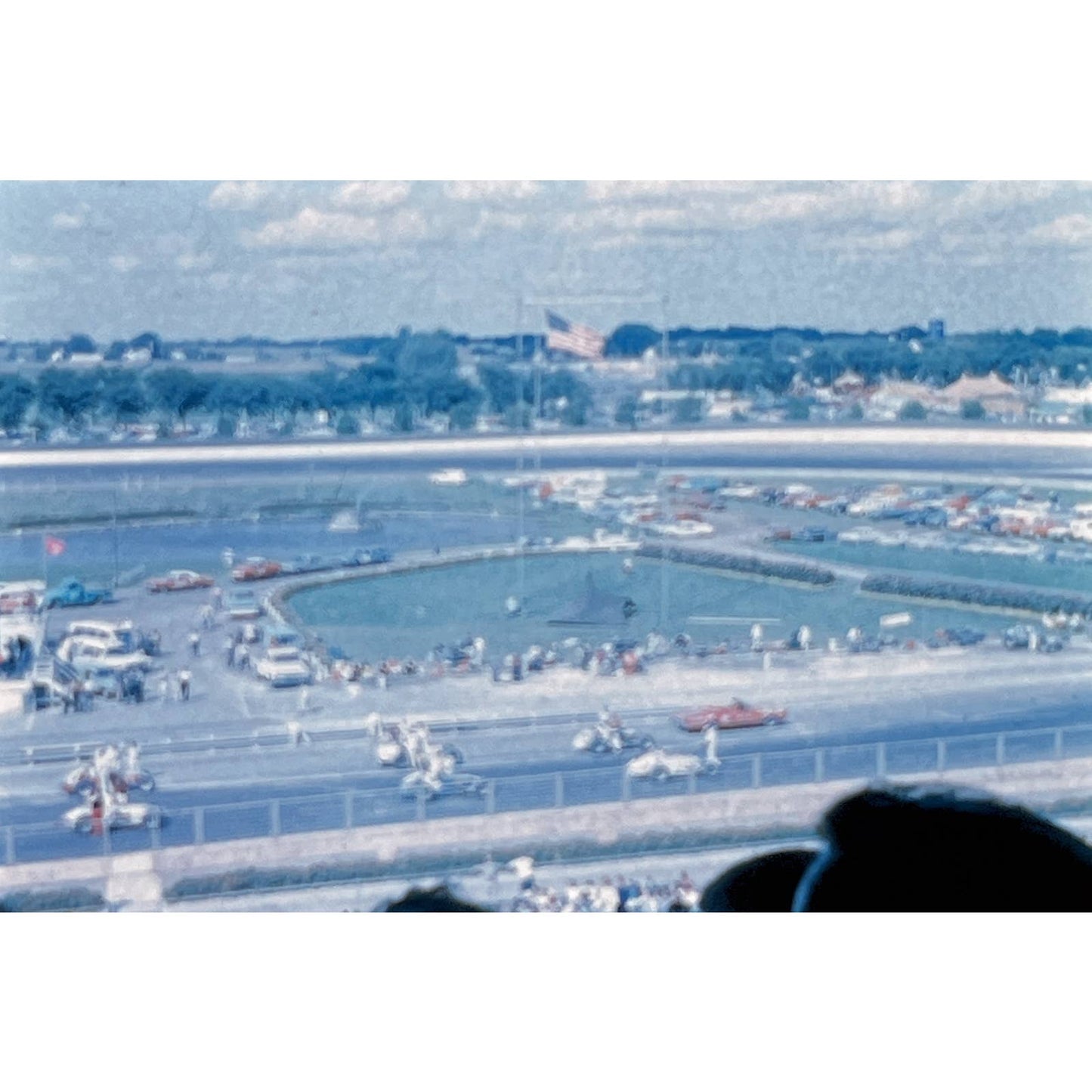 1966 Original Color Slide Daytona Speedway Car Racing Set of 2 2x2 TK2-S4-27
