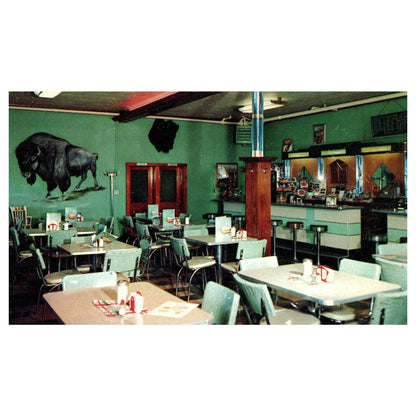 Vintage Postcard - Buffalo Inn Dining Room Lock Haven PA AD9