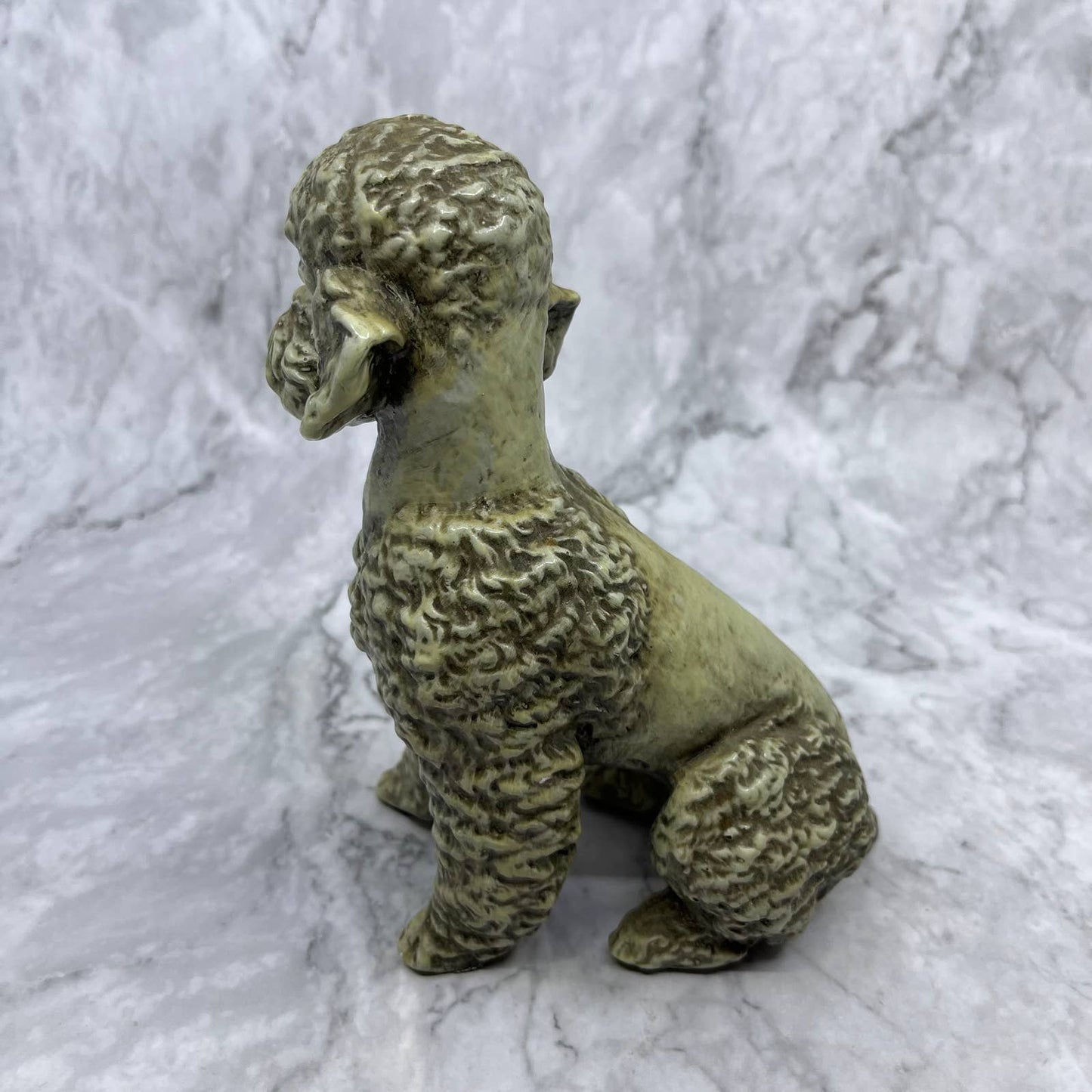 Kaiser Germany Gray POODLE Dog Bisque Figurine 7" Tall Nice Standing 7" TJ1