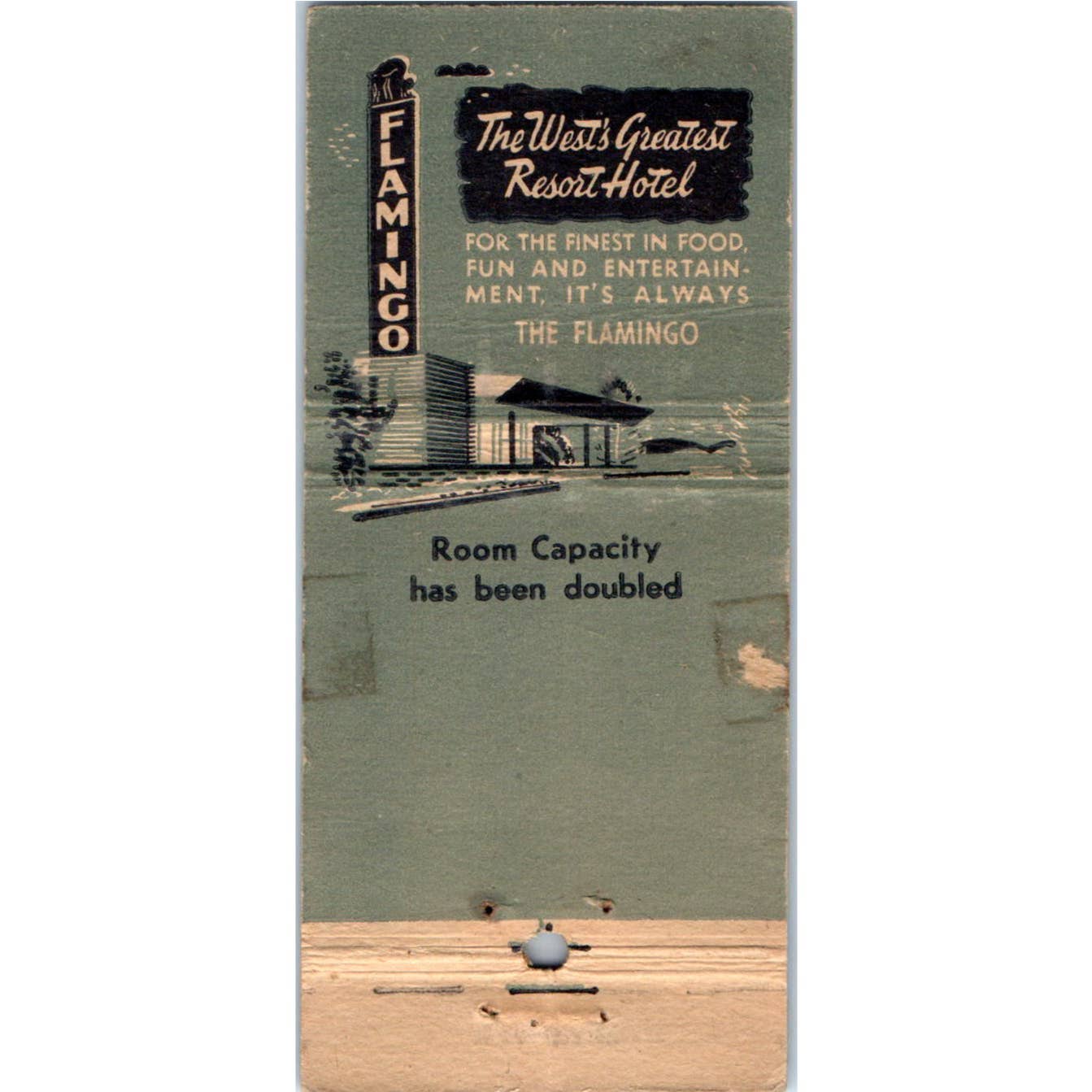 The Flamingo Hotel Las Vegas NV Advertising Matchbook Cover SA1-M7