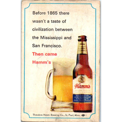 1970-71 Minnesota North Stars NHL Hockey Pocket Schedule Hamms TK1-P3