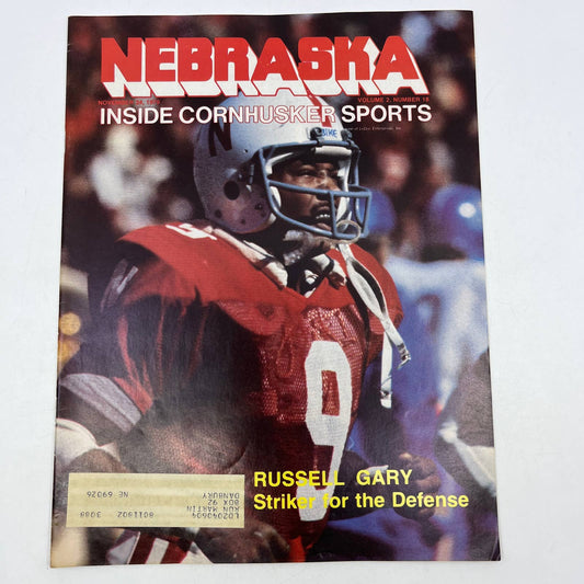 1979 Nov 24 - Nebraska Inside Cornhusker Sports Magazine - Russell Gary TH7