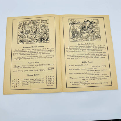 1940s JUST A FUN BOOK Children’s Activity Book EA4