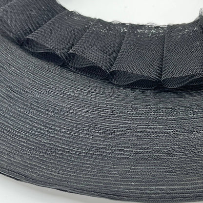 Vintage Woman’s Black Lace Trimmed Open Top Hat HB1